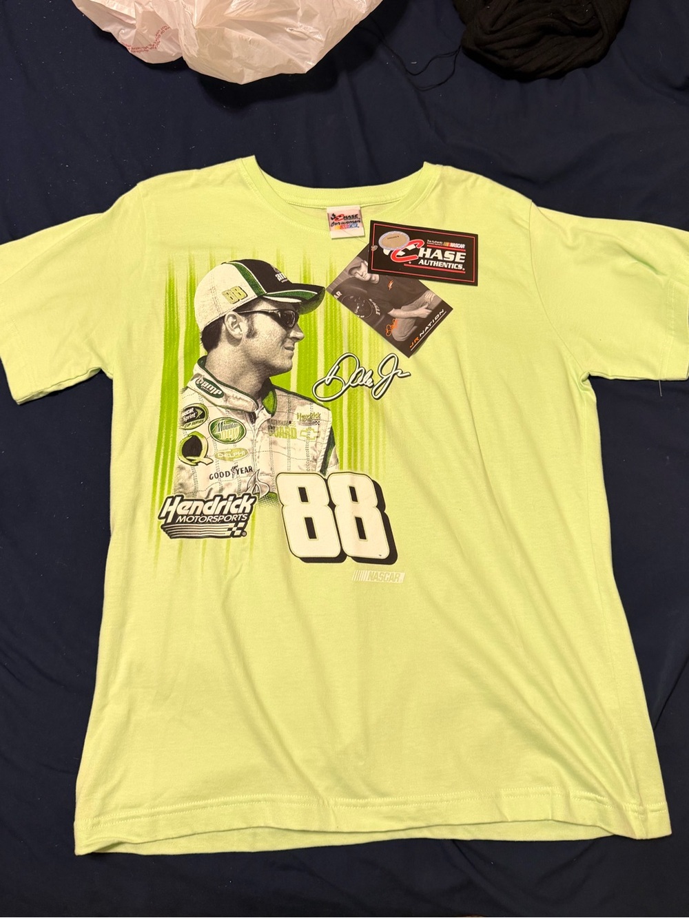 Chase Authentics Lime Green womens Racing Graphic Tee - 88